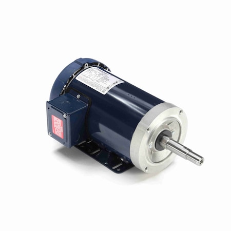 Leeson Motor 3 Hp Close-Coupled Pump Motor, 3 Phase, 3600 Rpm, 230/460 V, 145Jm Frame, Tefc U363A